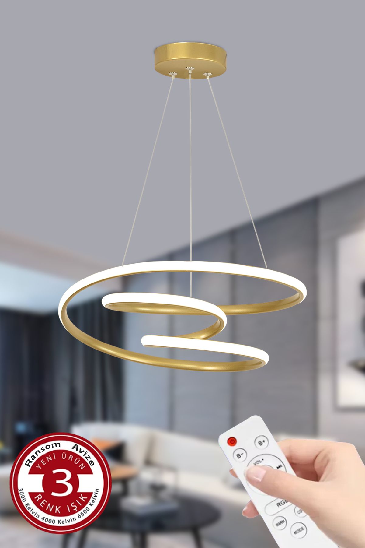 Renk Kumandalı Gold ve Krom Led Avizelerin Karşılaştırılması